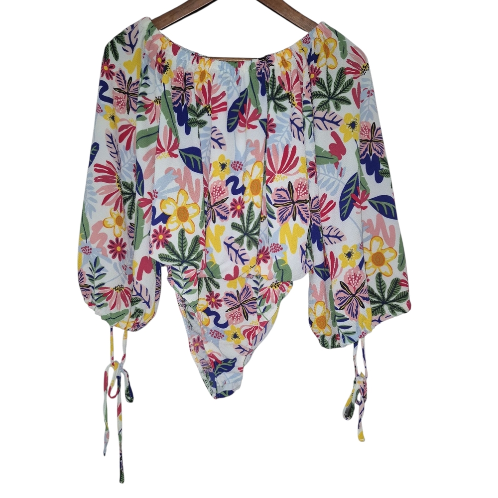 Glamorous Floral Multicolor Bodysuit